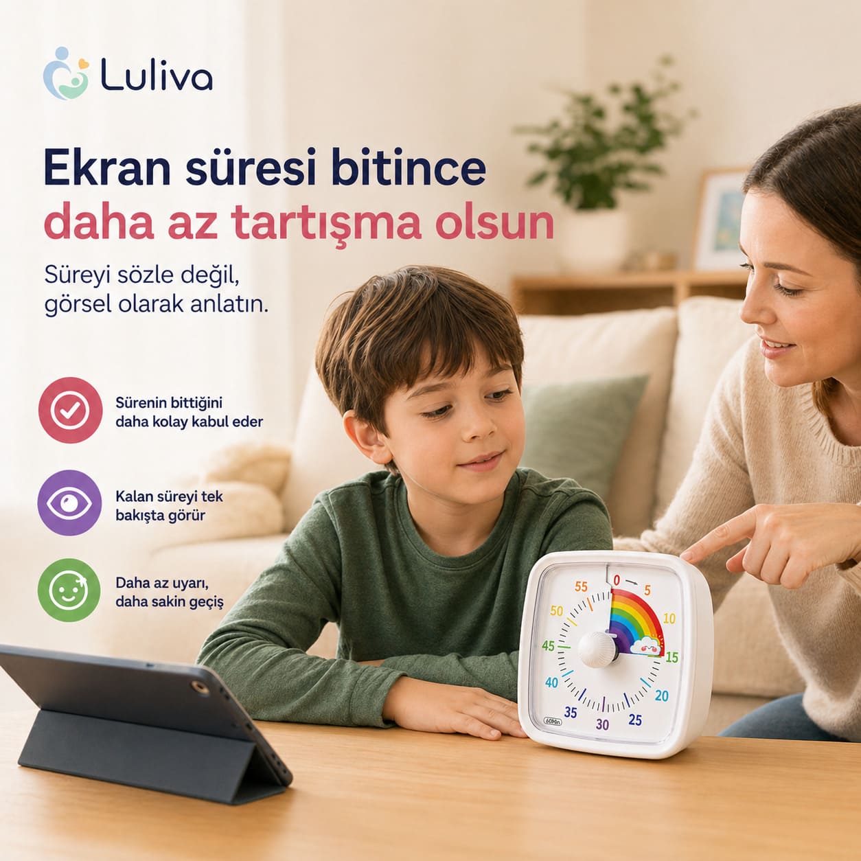 60 Dakikalık Görsel Zamanlayıcı