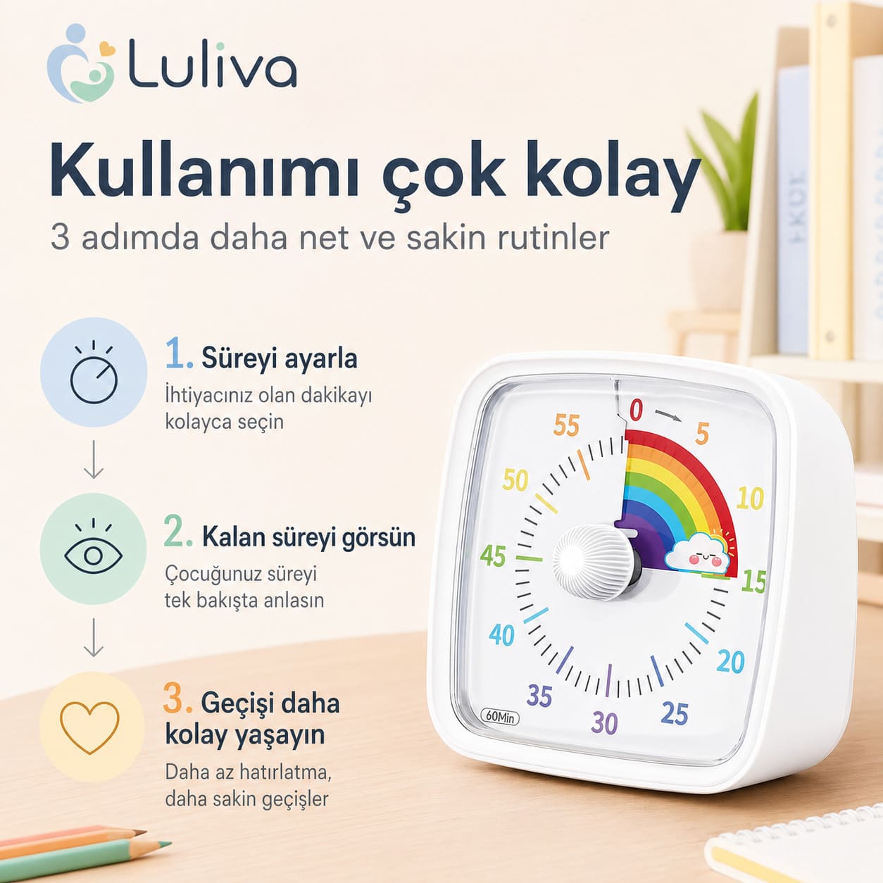 60 Dakikalık Görsel Zamanlayıcı